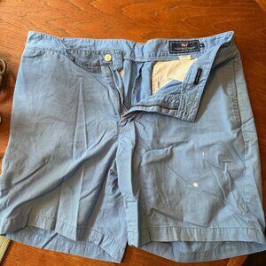 Vineyard Vines Club Shorts - Light Blue - Size 35 - Flawed